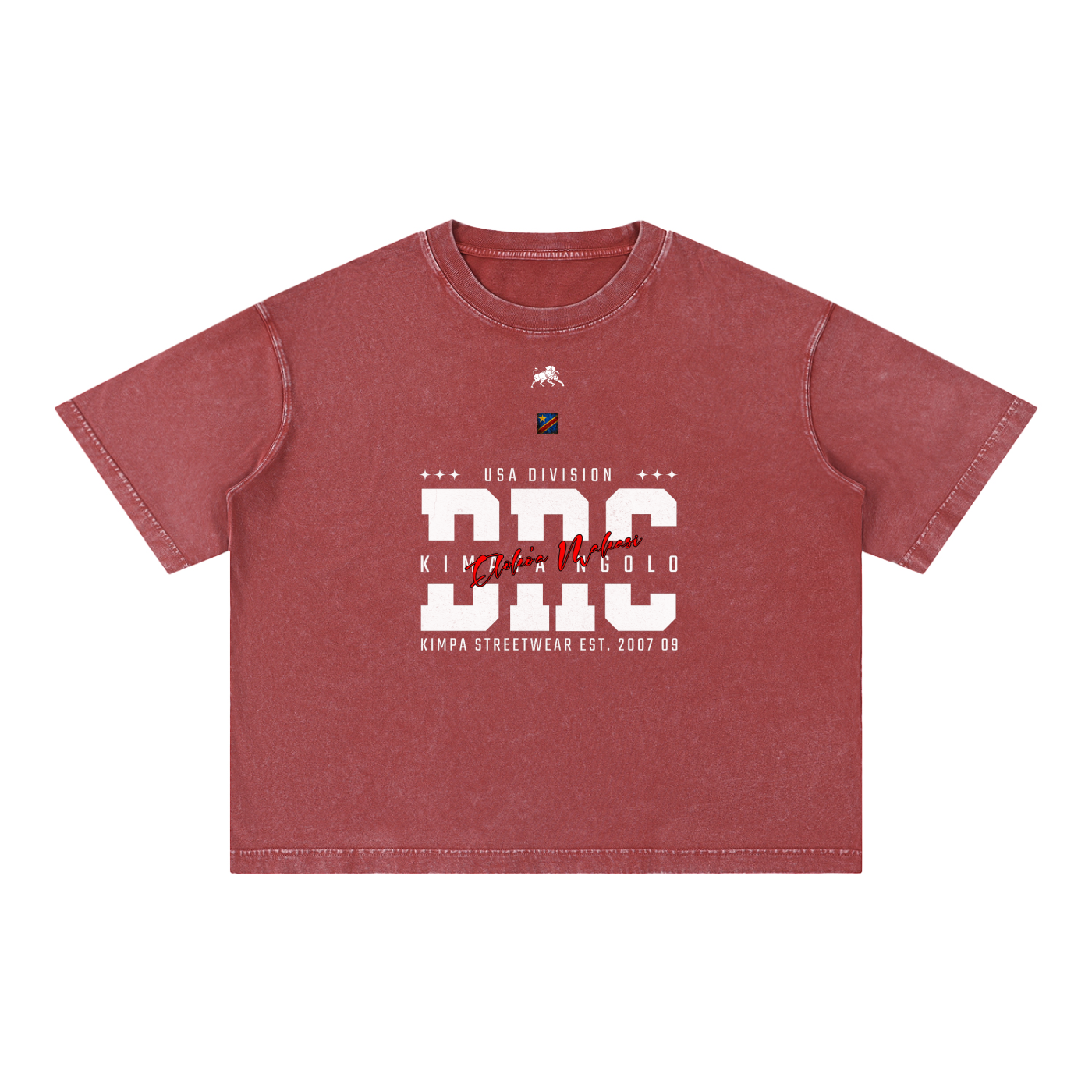 Mineral Wash Boxy Cotton T-Shirt