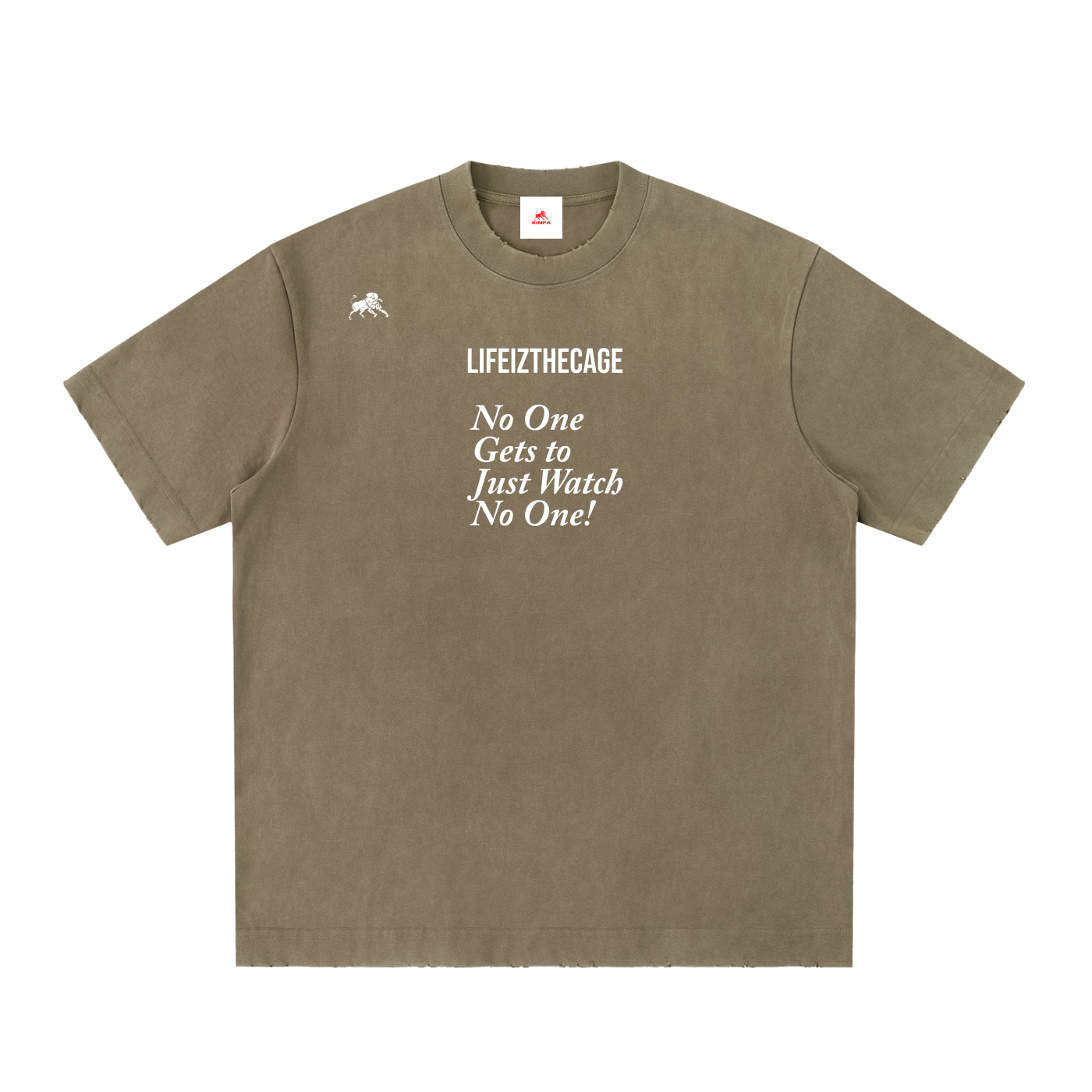 Heavyweight Vintage Washed Frayed T-Shirt