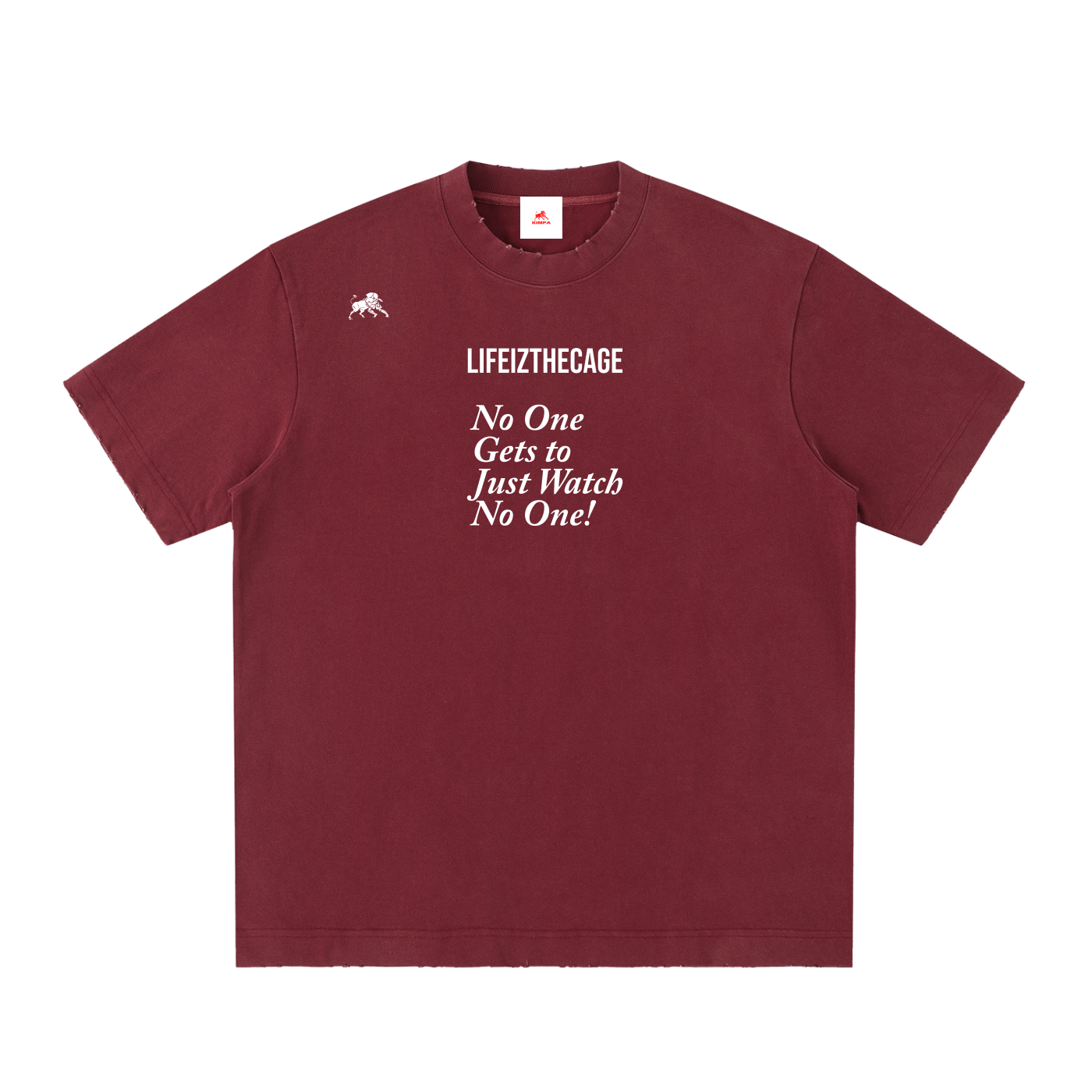Heavyweight Vintage Washed Frayed T-Shirt