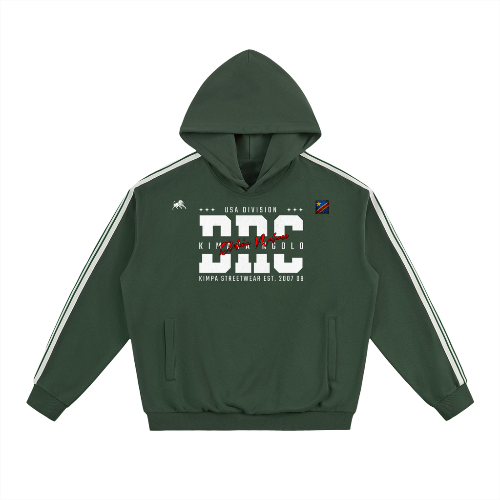 Side Stripe Drop-Shoulder Hoodie