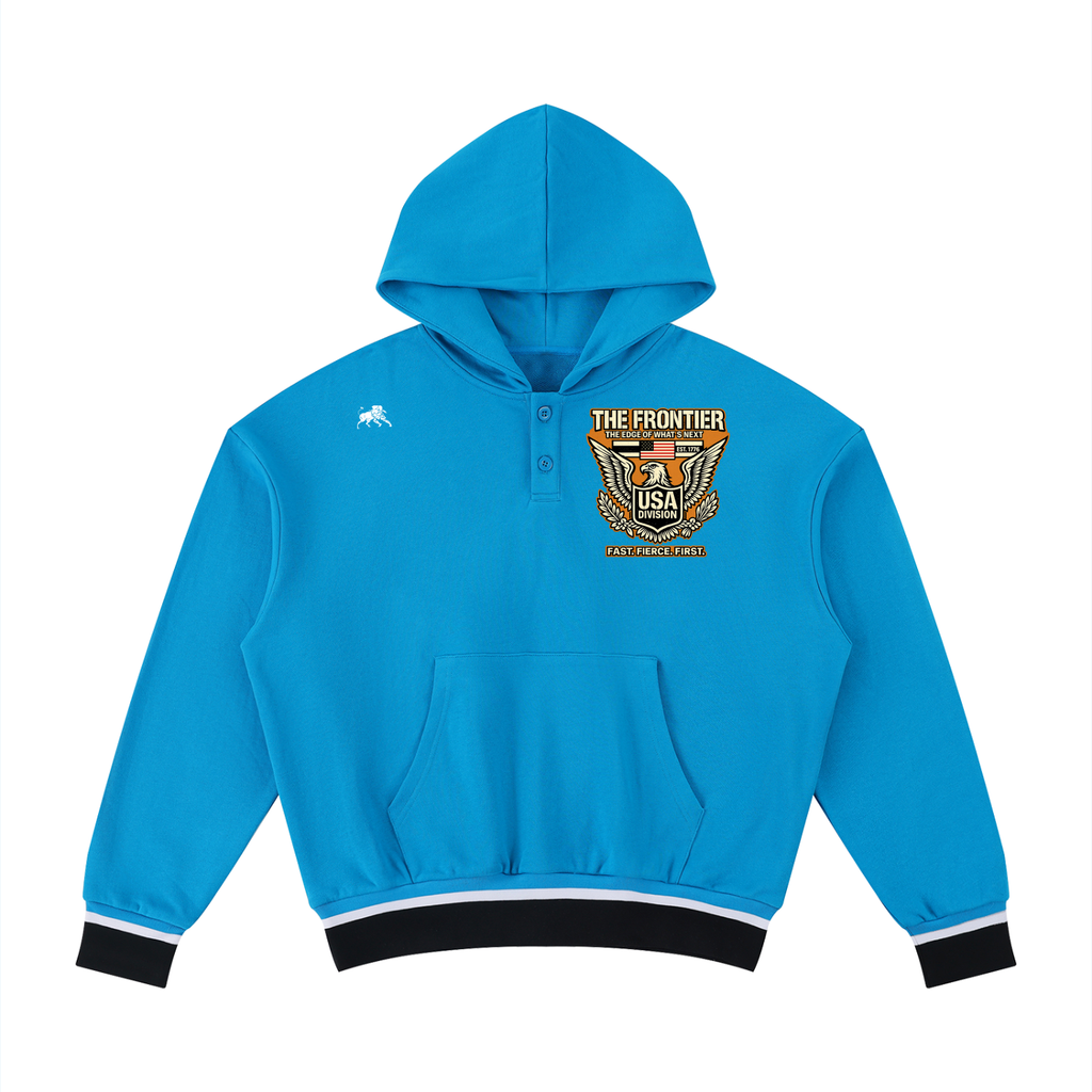 Unisex Oversized Color Block Boxy Hoodie