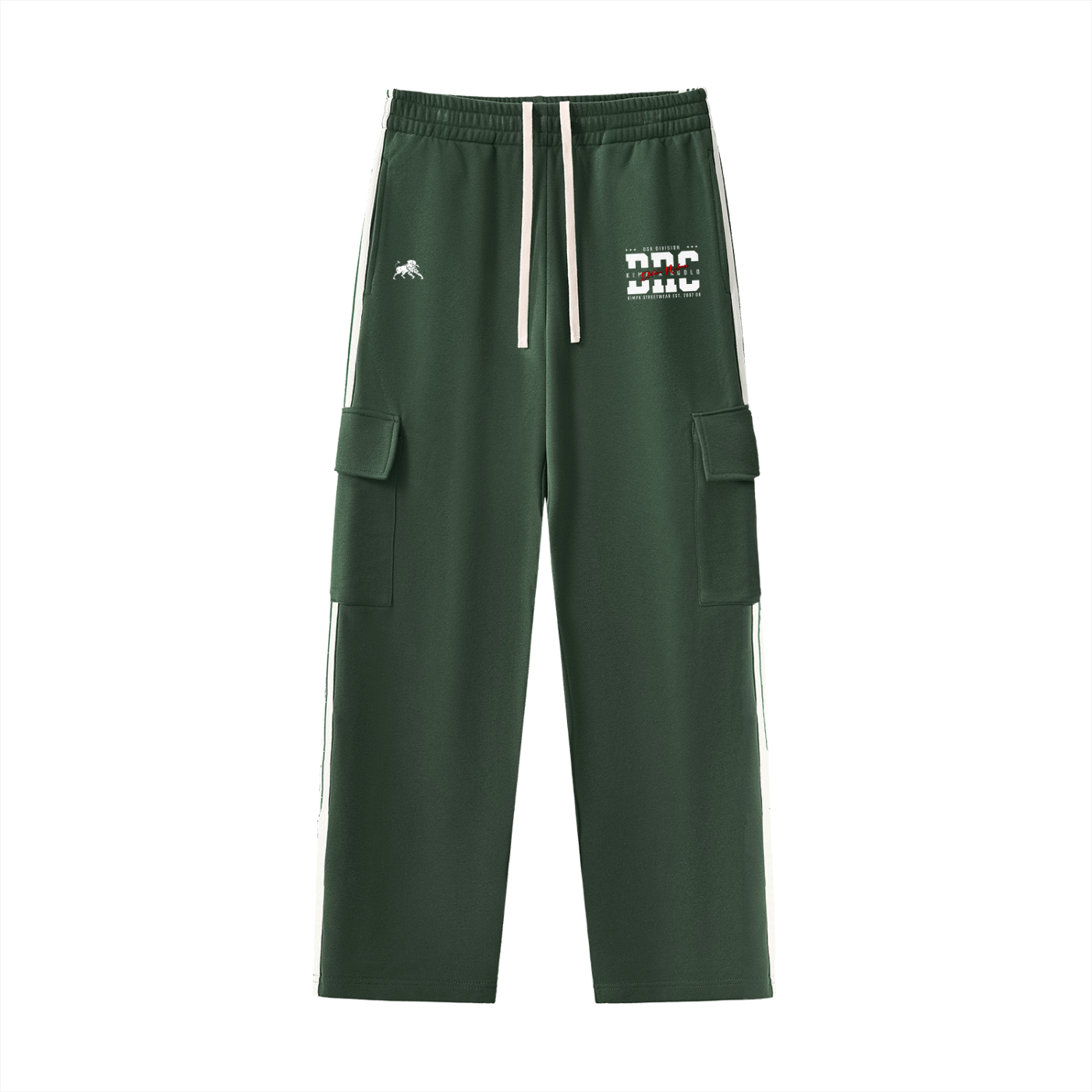 Side Stripe Straight-Leg Pants
