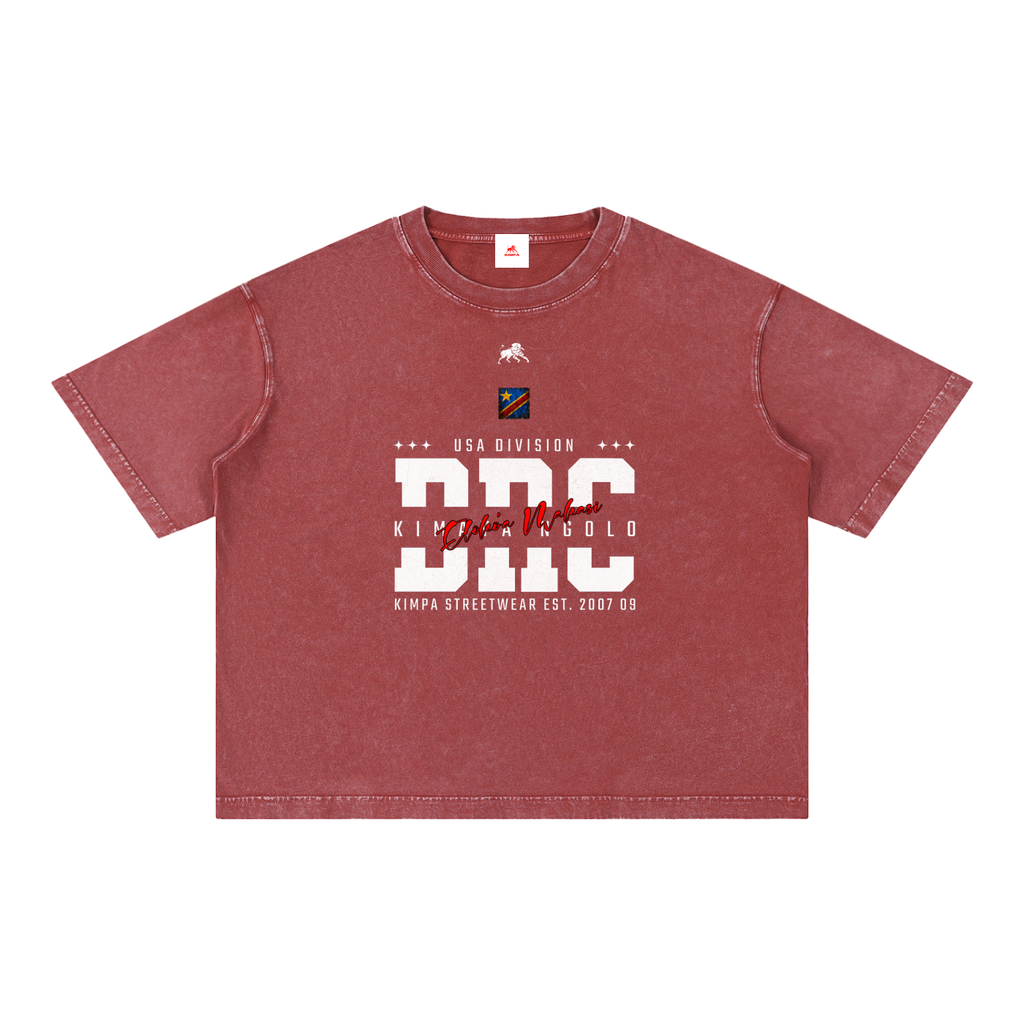Mineral Wash Boxy Cotton T-Shirt