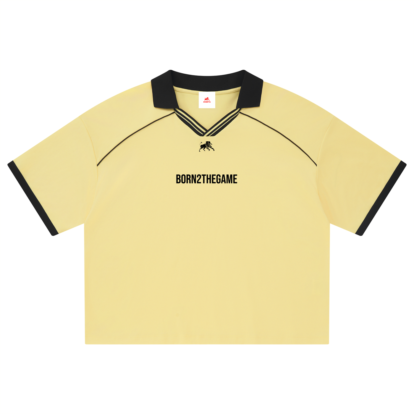 Unisex Collared Piping Boxy Soccer Jersey