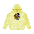Unisex Sunfade Frayed Fleece Hoodie
