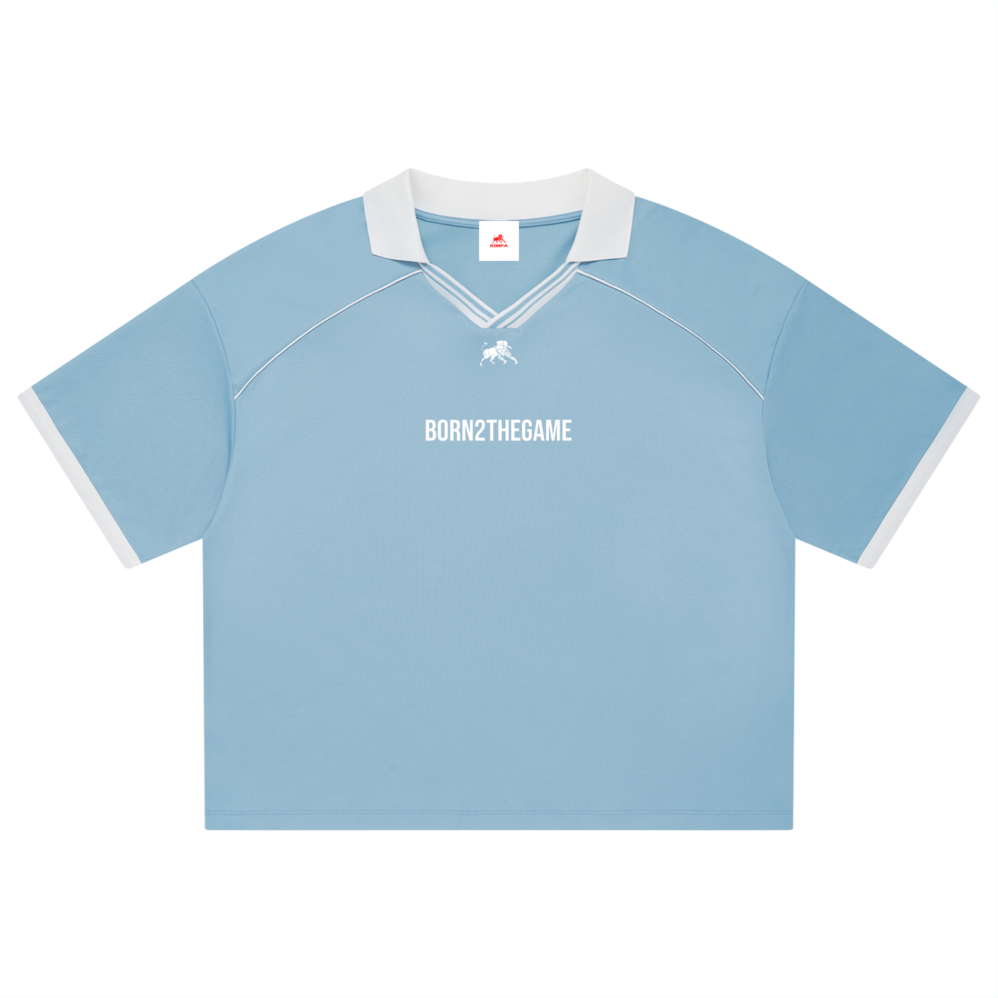 Unisex Collared Piping Boxy Soccer Jersey