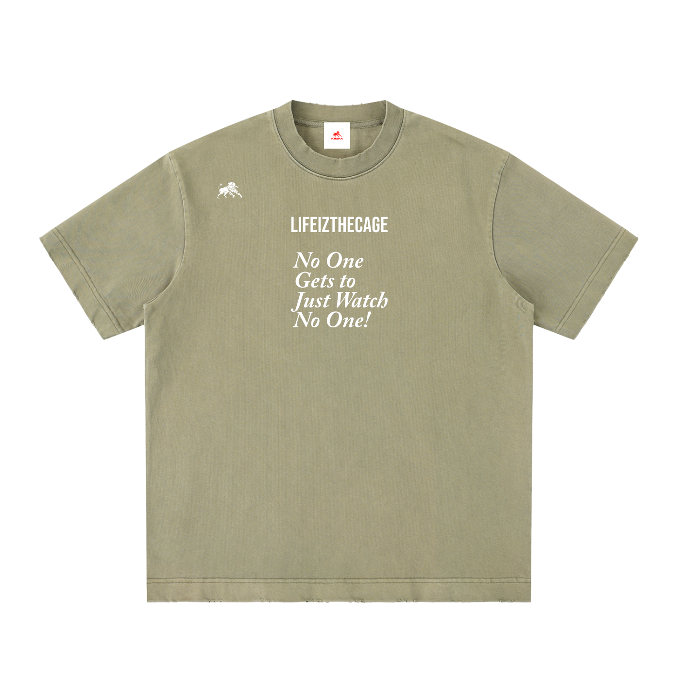 Heavyweight Vintage Washed Frayed T-Shirt