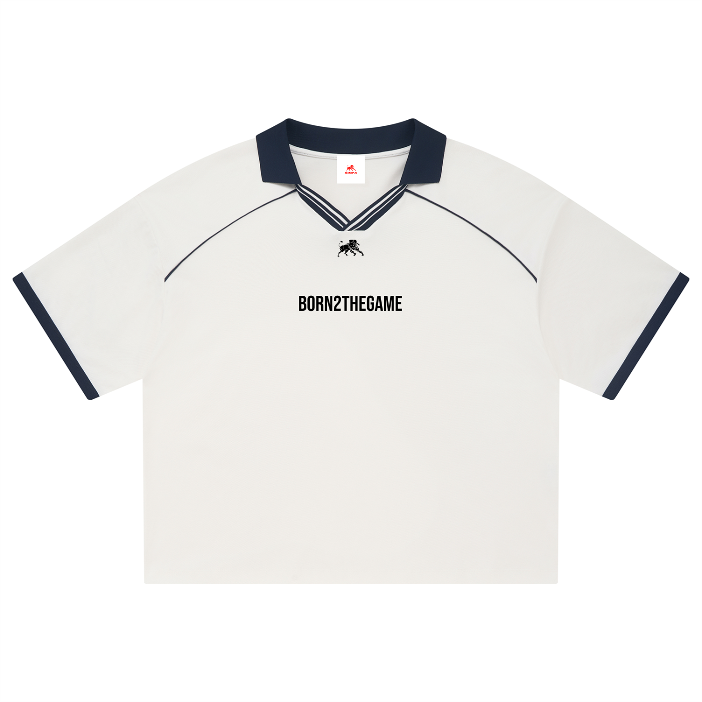 Unisex Collared Piping Boxy Soccer Jersey
