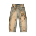 Men’s Vintage Wash Barrel Leg Jeans