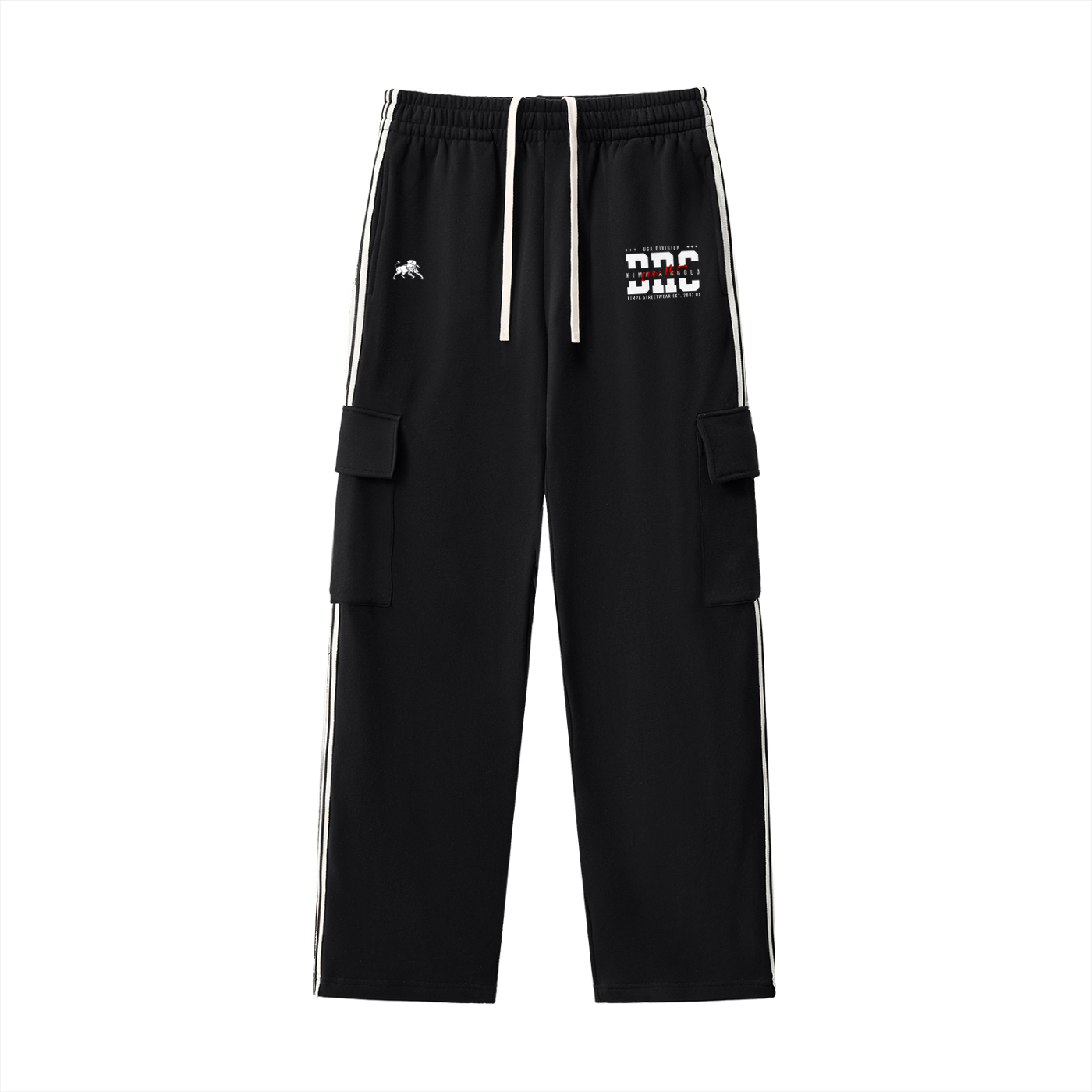 Side Stripe Straight-Leg Pants