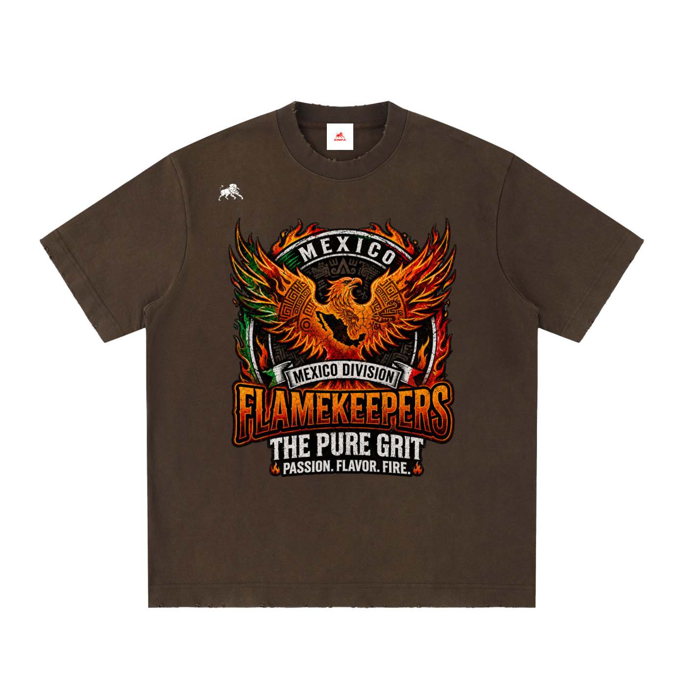 Heavyweight Vintage Washed Frayed T-Shirt