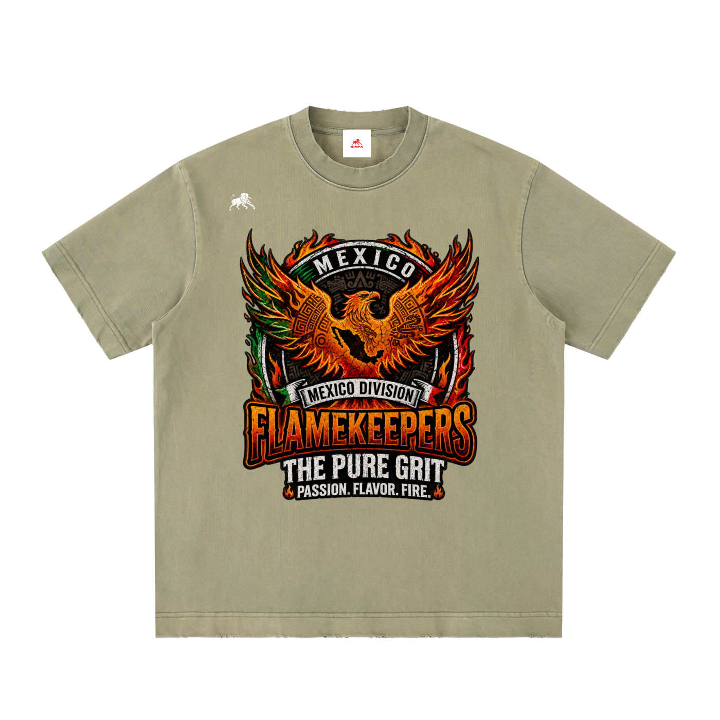 Heavyweight Vintage Washed Frayed T-Shirt