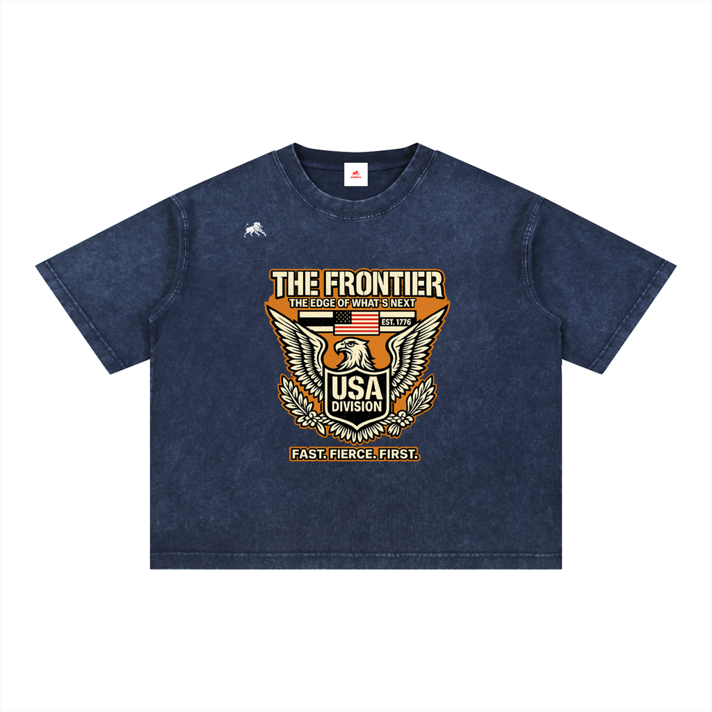 Mineral Wash Boxy Cotton T-Shirt