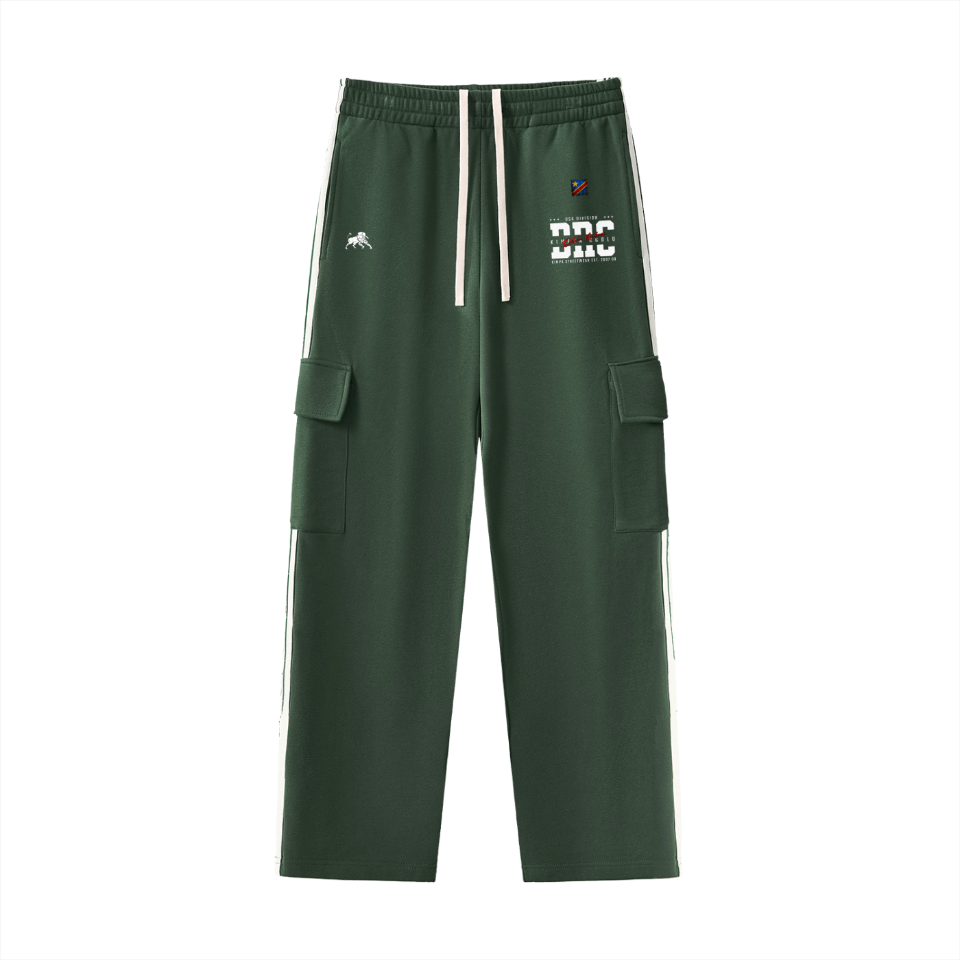 Side Stripe Straight-Leg Pants