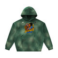 Unisex Sunfade Frayed Fleece Hoodie