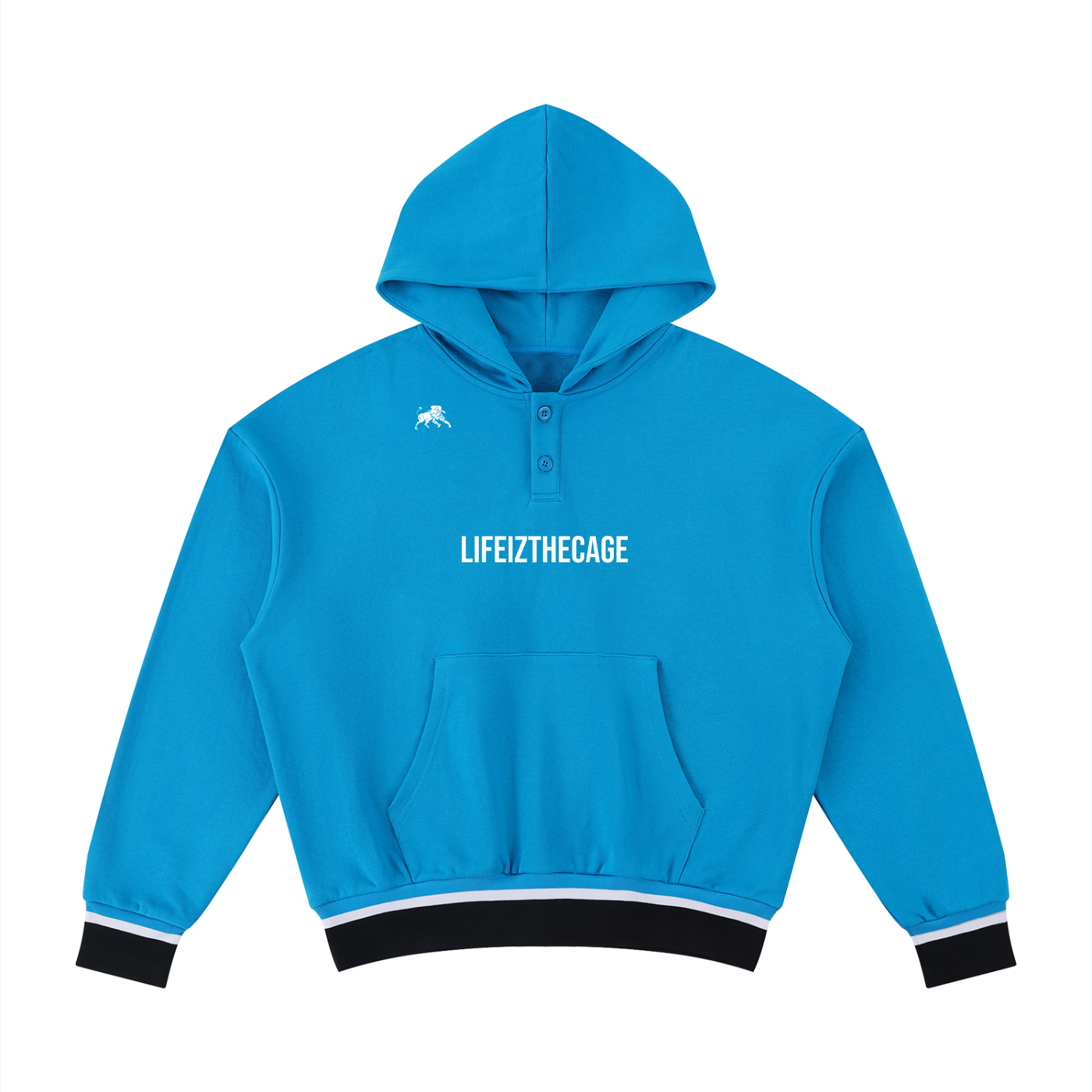 Unisex Oversized Color Block Boxy Hoodie