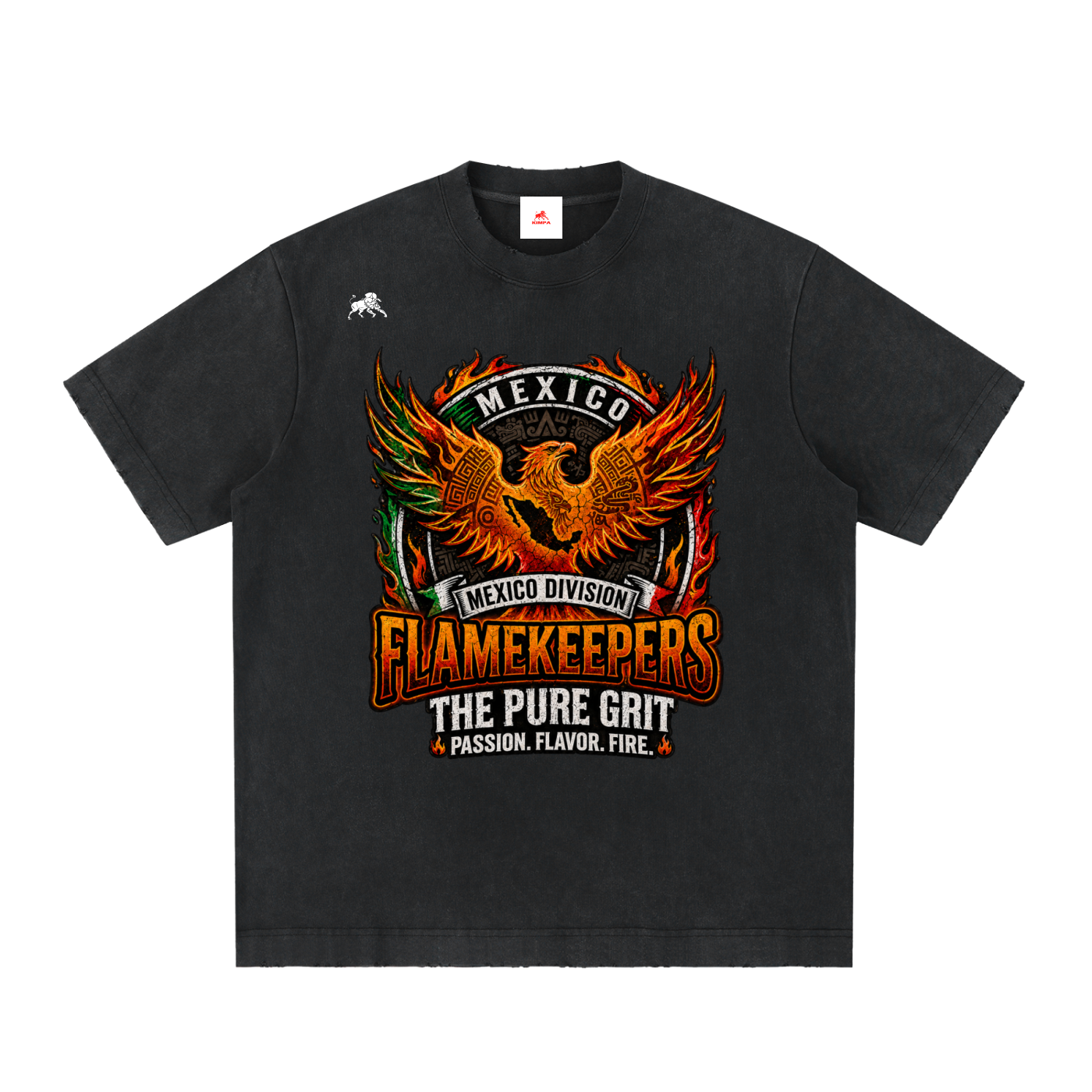 Heavyweight Vintage Washed Frayed T-Shirt