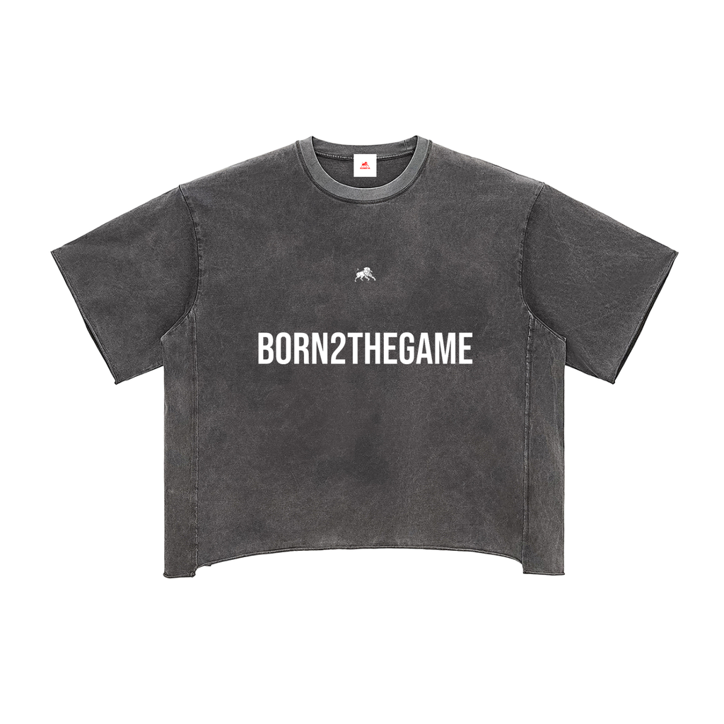 Raw Edge Snow Washed Boxy T-Shirt