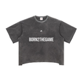 Raw Edge Snow Washed Boxy T-Shirt