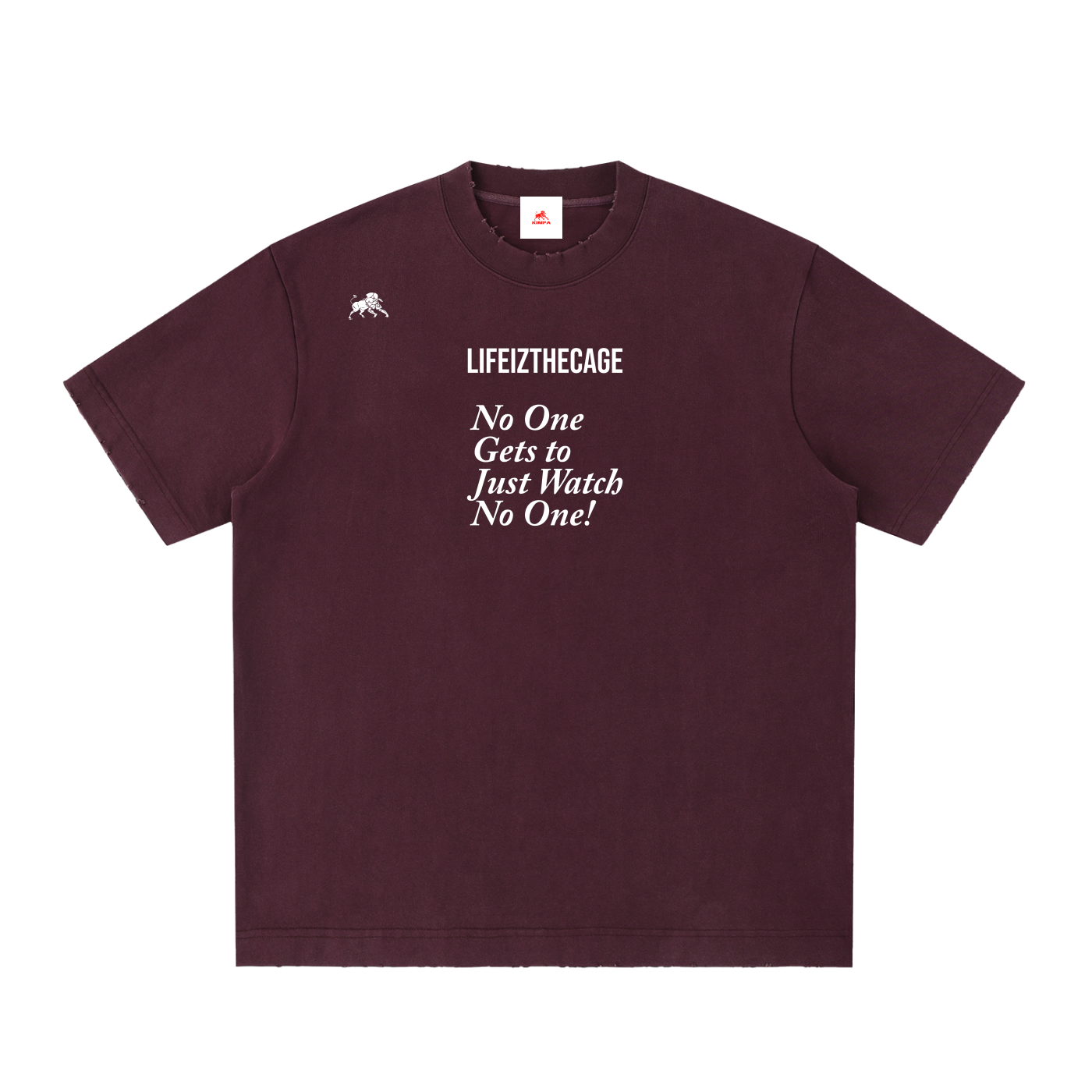 Heavyweight Vintage Washed Frayed T-Shirt