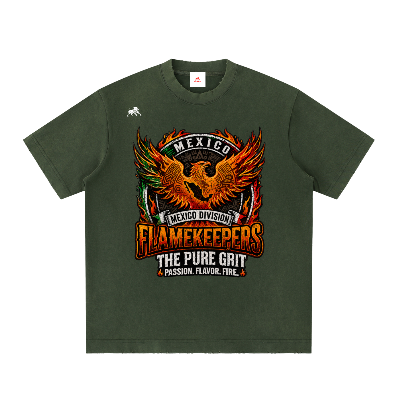 Heavyweight Vintage Washed Frayed T-Shirt