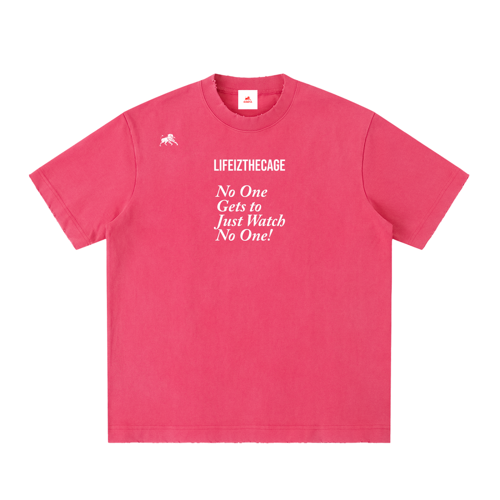 Heavyweight Vintage Washed Frayed T-Shirt