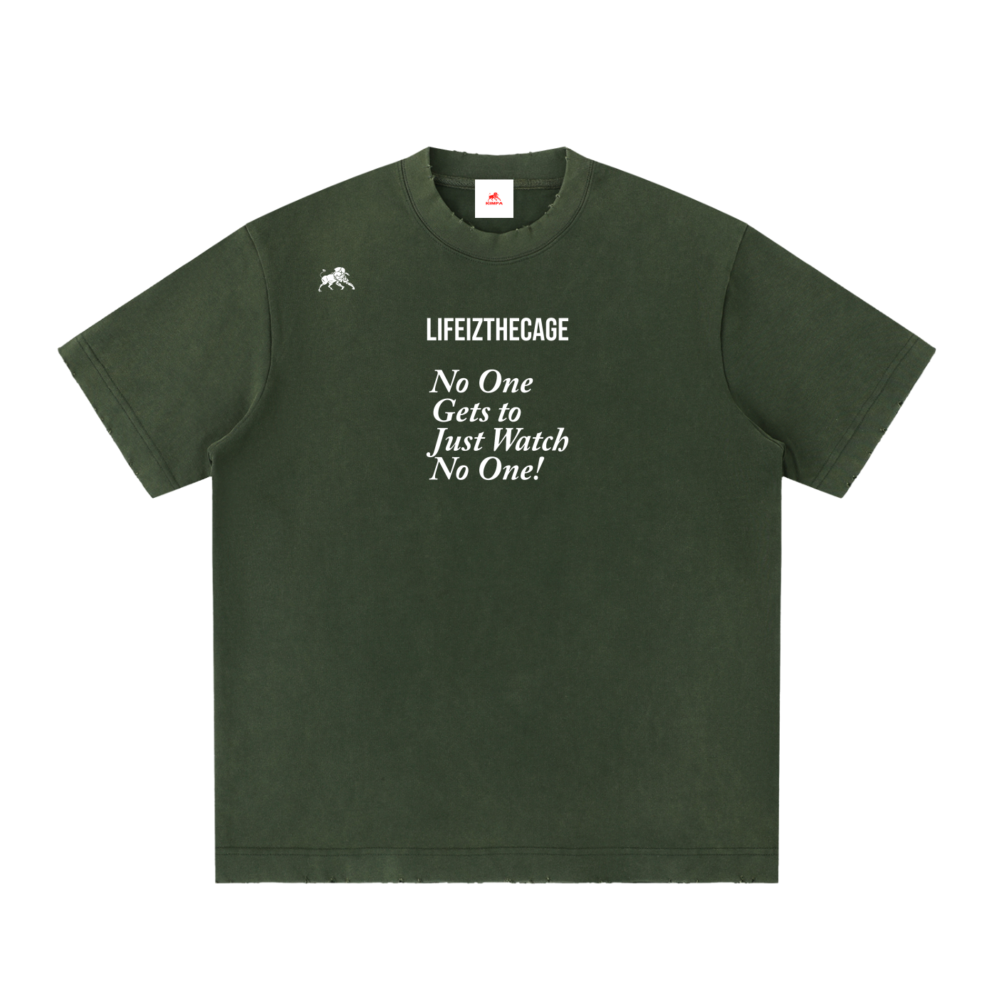 Heavyweight Vintage Washed Frayed T-Shirt