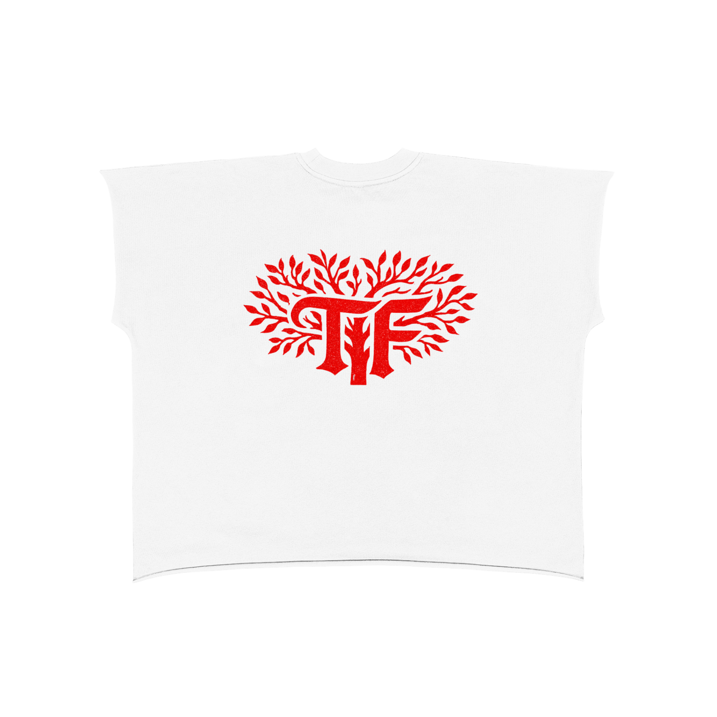 Raw Edge Boxy Non-Shrink T-Shirt