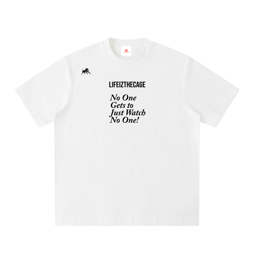 Heavyweight Vintage Washed Frayed T-Shirt