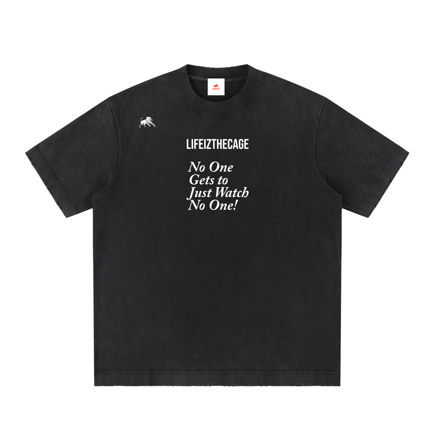 Heavyweight Vintage Washed Frayed T-Shirt