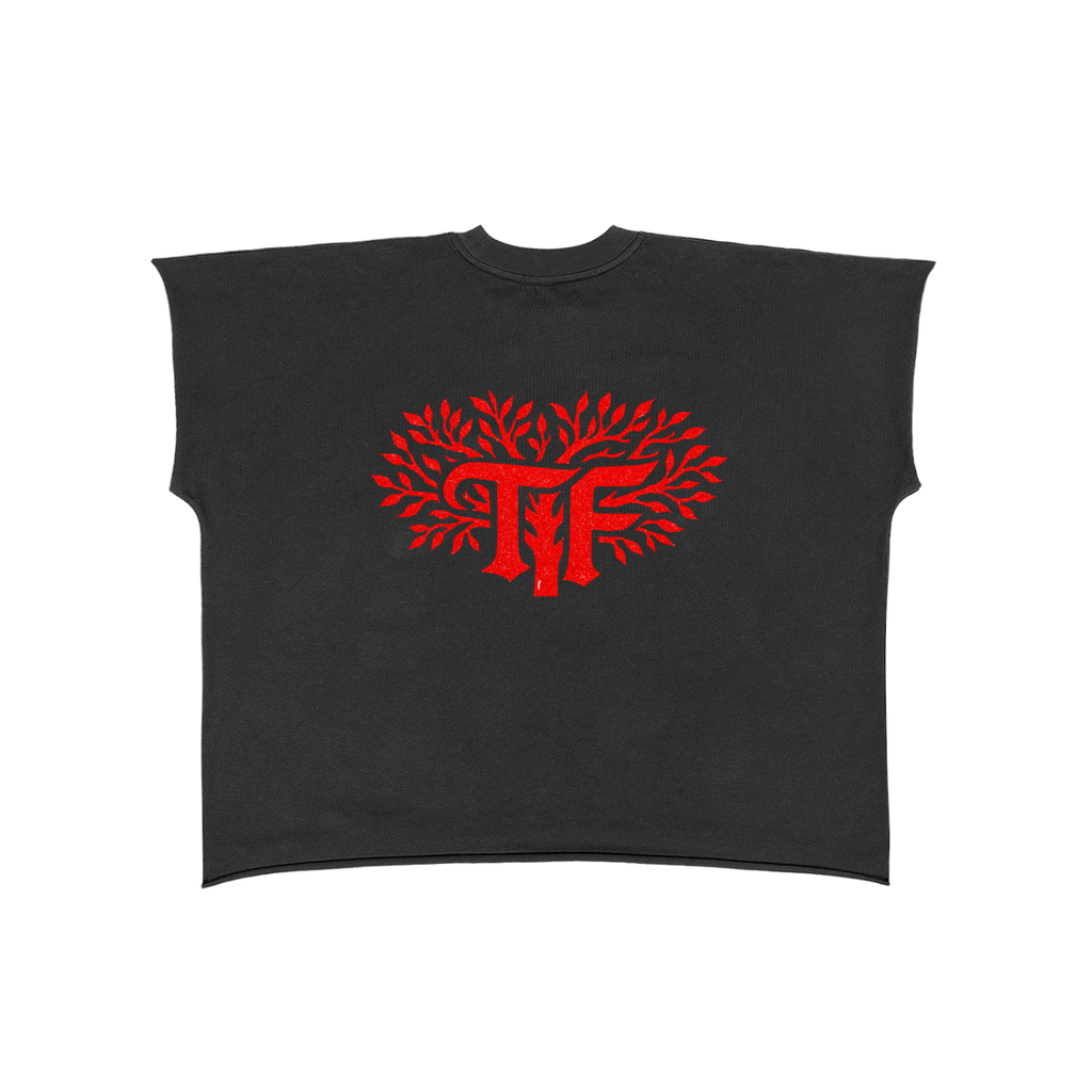 Raw Edge Boxy Non-Shrink T-Shirt