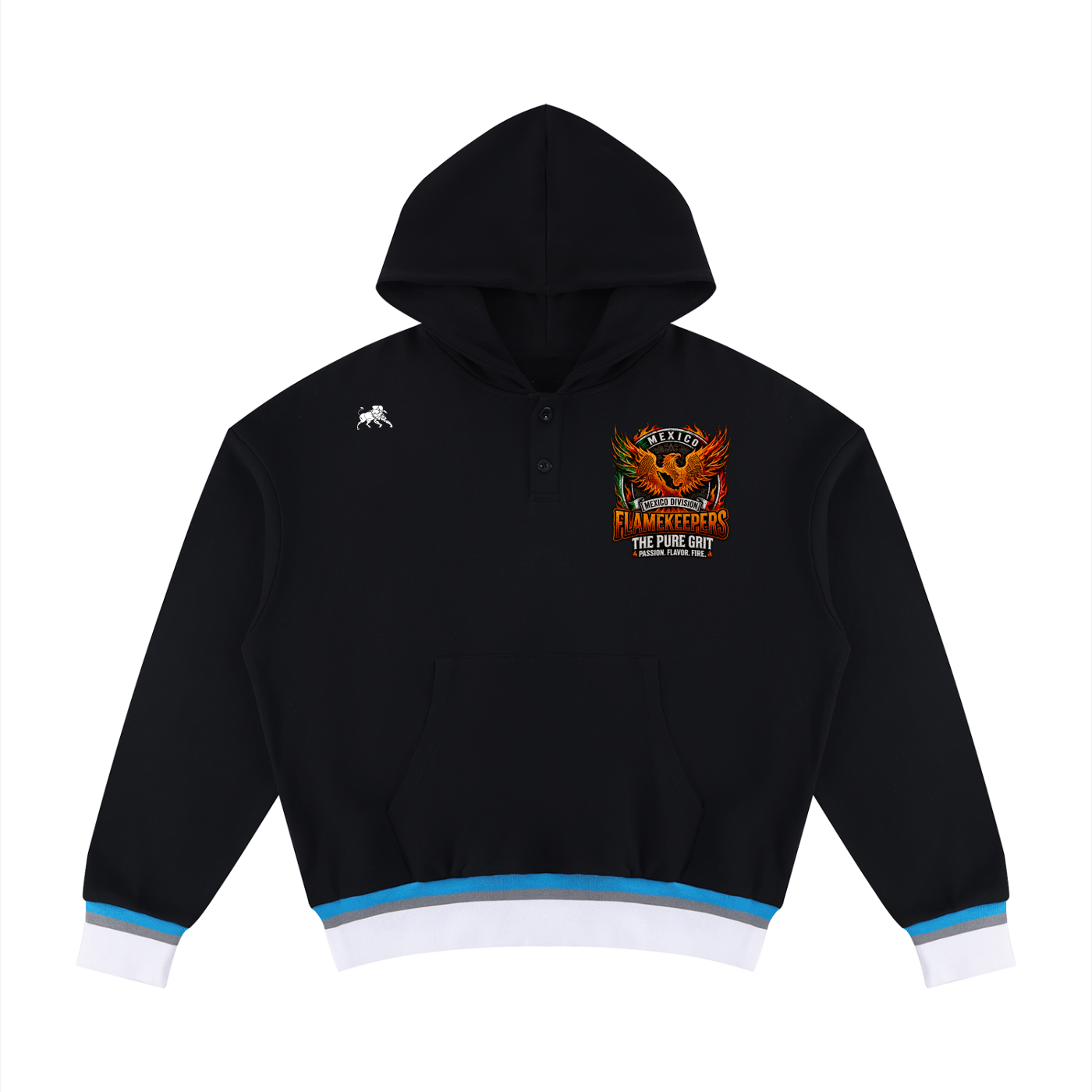 Unisex Oversized Color Block Boxy Hoodie