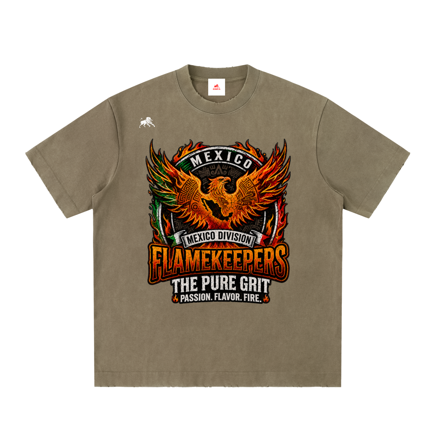 Heavyweight Vintage Washed Frayed T-Shirt