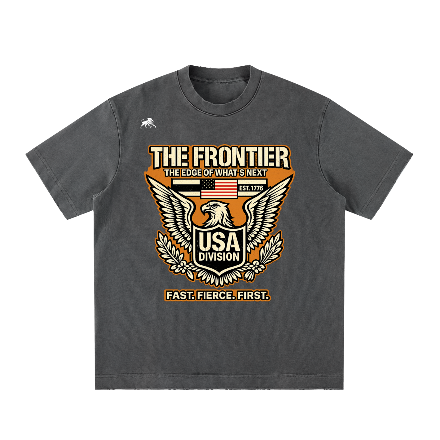 Heavyweight Vintage Washed Frayed T-Shirt