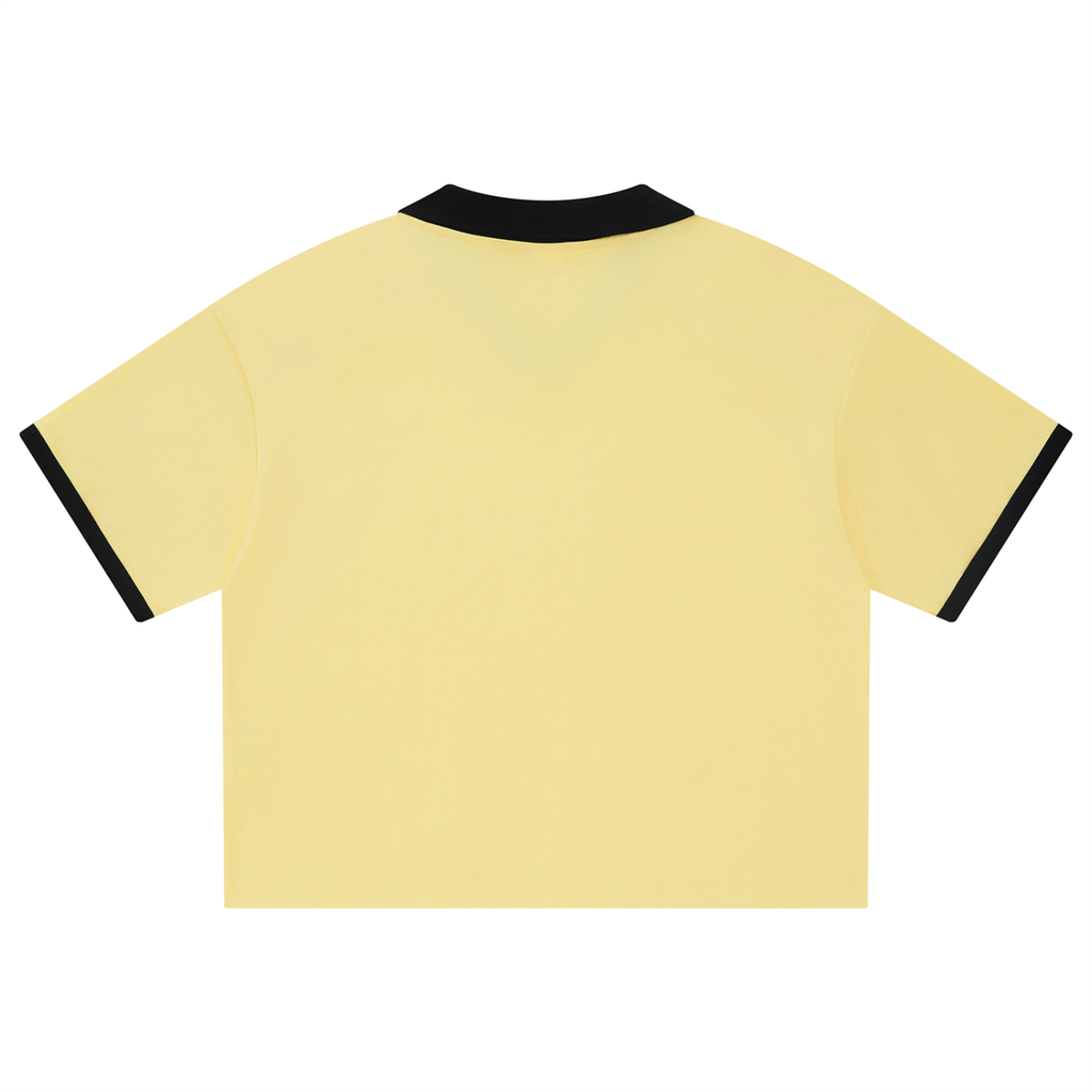 Unisex Collared Piping Boxy Soccer Jersey