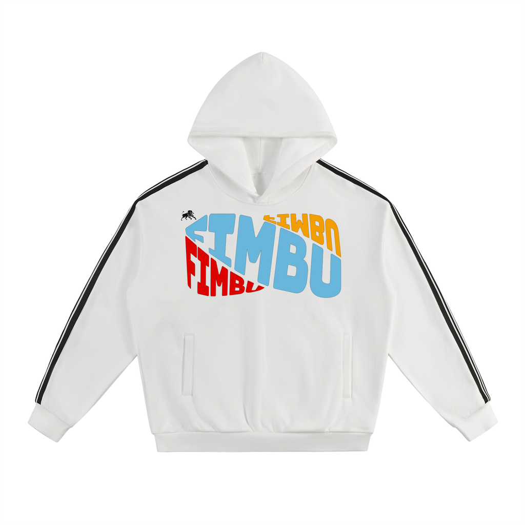 Side Stripe Drop-Shoulder Hoodie