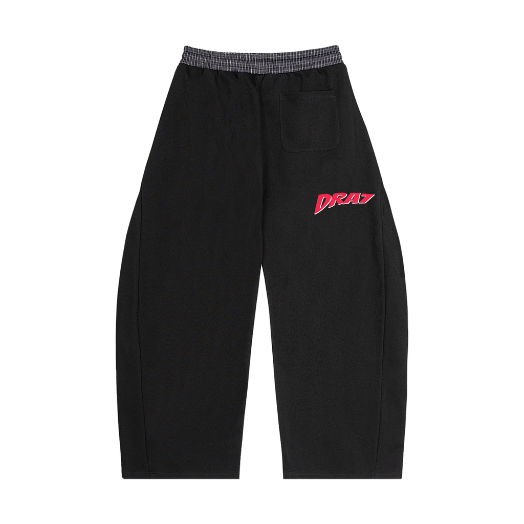 Plaid Waistband Barrel Sweatpants