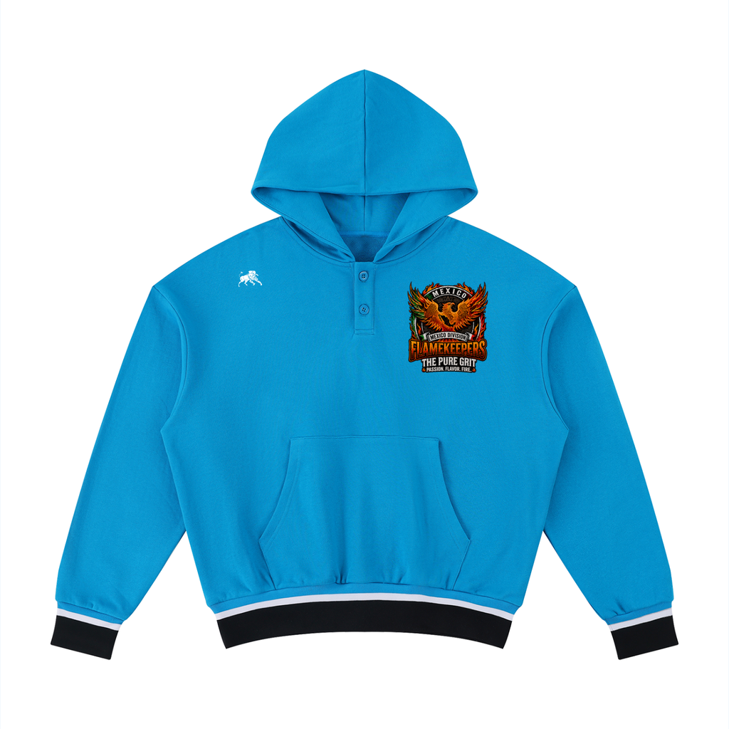 Unisex Oversized Color Block Boxy Hoodie